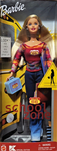 Route 66 School Zone Barbie Doll Kmart Special Edition 2001 Mattel 52644