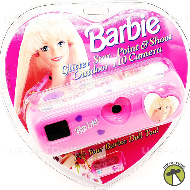 Barbie Glitter Star Point & Shoot Outdoor 110 Camera Mattel 1995 #40022 NEW
