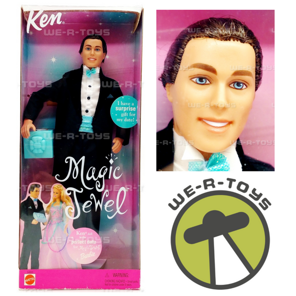 Barbie Magic Jewel Ken Doll Tuxedo With Gift 2001 Mattel 54855 NRFB