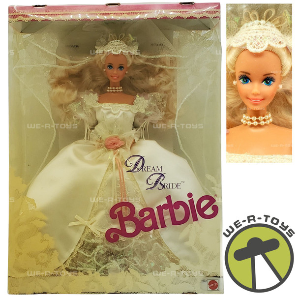 Dream Bride Wedding Romance in Satin & Lace Barbie Doll 1991 Mattel 1623