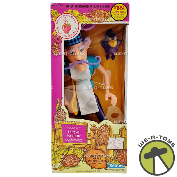 Strawberry Shortcake's Friendly Foe Purple Pieman Figure with Berry Bird