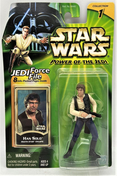 Star Wars Power of the Jedi Han Solo Death Star Escape Action Figure 2000 Hasbro
