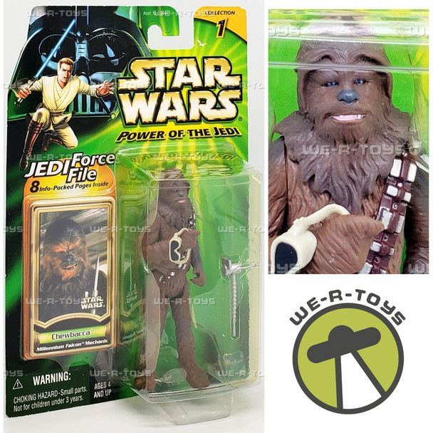 Star Wars Power of the Jedi Millennium Falcon Mechanic Chewbacca Action Figure