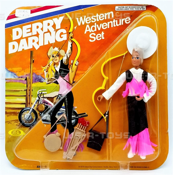 Derry Daring 7" Action Figure Doll Western Adventure Set Vintage 1975 Ideal NRFP