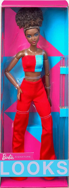 Barbie Looks Model #14 Barbie Doll African American 2022 Mattel HJW81