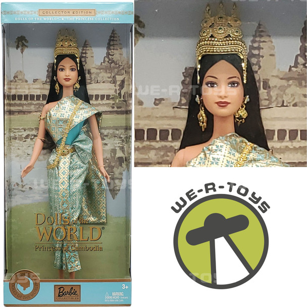 Dolls of the World Princess of Cambodia Barbie Doll 2003 Mattel B3460