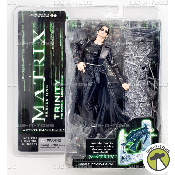 The Matrix Series 1 Trinity Lobby Scene Action Figure McFarlane Toys 2003 NRFP