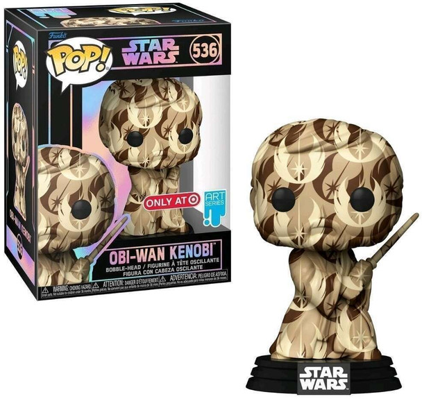 Funko POP Star Wars Art Series #536 Obi-Wan Kenobi Bobble Head Vinyl Figure