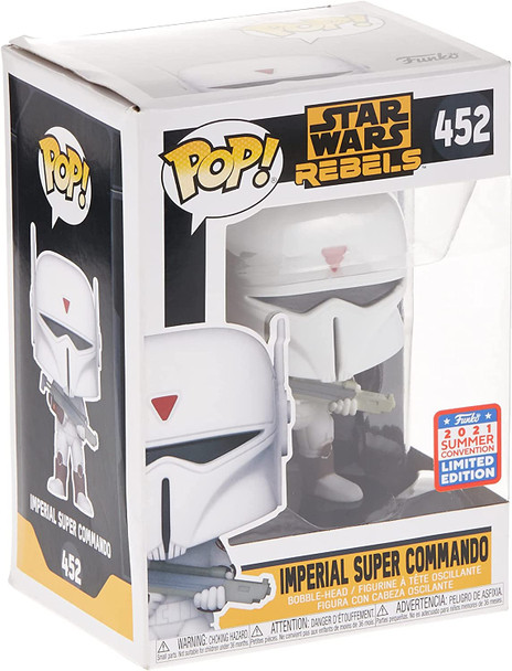 Funko POP Star Wars Rebels #452 Imperial Super Commando Bobble Head Vinyl Figure