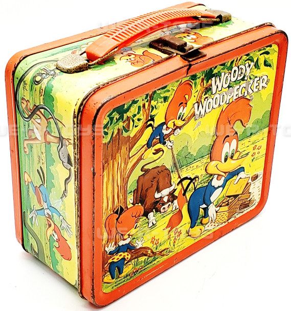 Woody the Woodpecker Metal Lunch Box Aladdin Industries 1972 USED