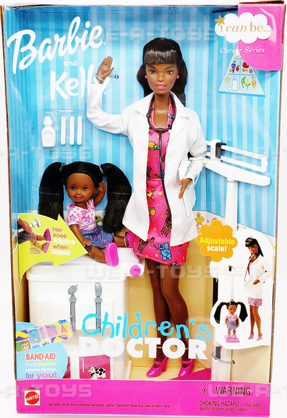 Barbie & Kelly Children's Doctor African American Dolls Mattel 2000 No. 29462