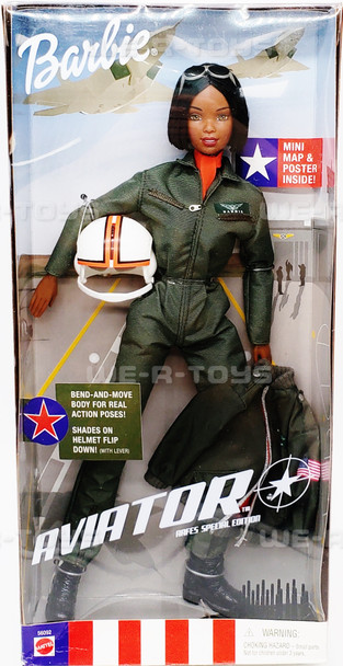 Barbie Aviator AAFES Special Edition African American Doll Mattel 2001 #56092
