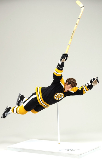 NHL Boston Bruins #4 Bobby Orr's Famous Overtime Goal Action Figure 2006 NEW