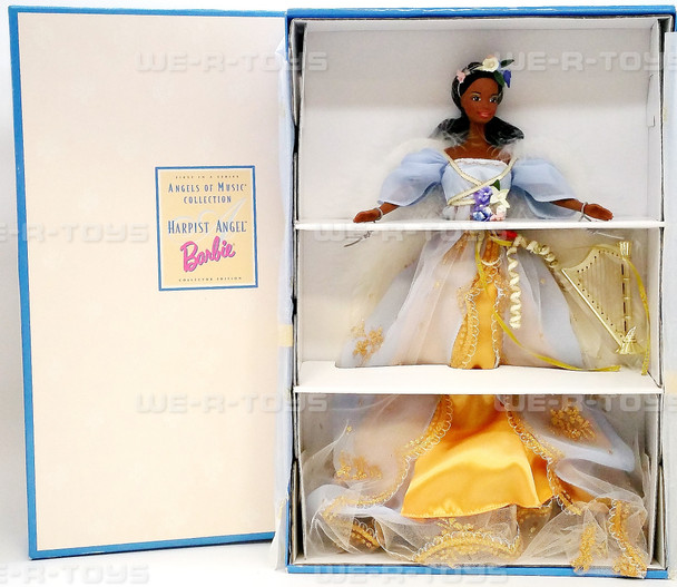 Harpist Angel Angels of Music African American Barbie Doll 1997 Mattel #20551