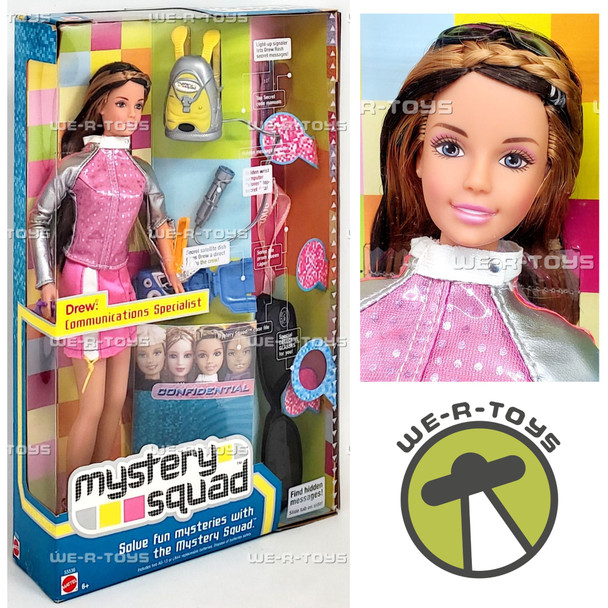 Mystery Squad Drew Communications Specialist Barbie Doll 2002 Mattel 55536