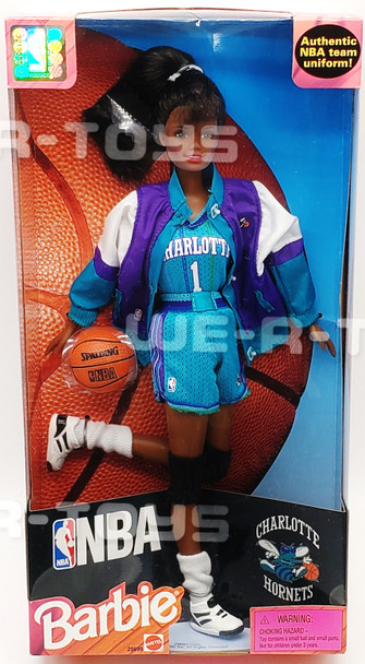 Barbie NBA Charlotte Hornets Doll African American 1998 Mattel No. 20699 NRFB