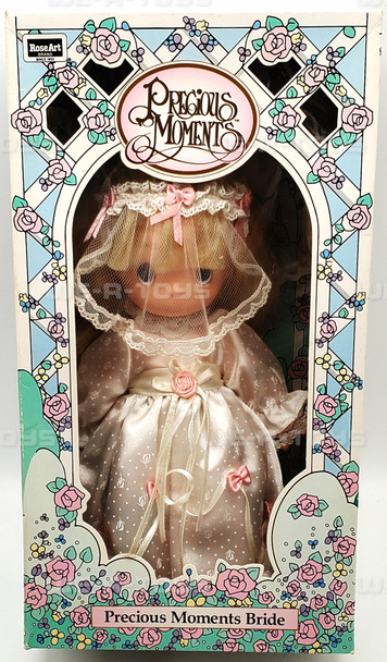 Precious Moments Bride 10" Vinyl Doll Rose Art 1992 No. 11300
