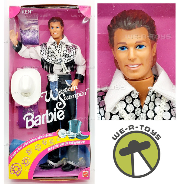 Western Stampin' Ken Barbie Doll 1993 Mattel 10294