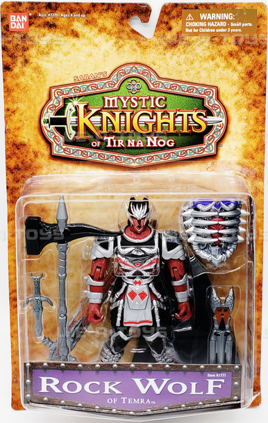Saban's Mystic Knights of Tir Na Nog Rock Wolf of Temra Figure Ban Dai 1998 NEW