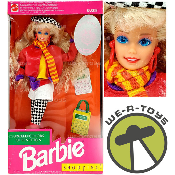 United Colors of Benetton Shopping Barbie Doll 1991 Mattel 4873