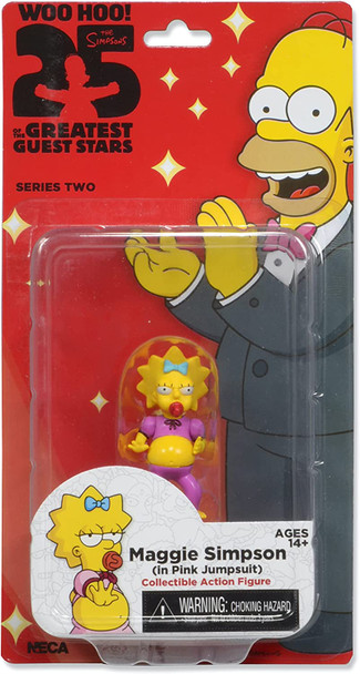 The Simpsons 25th Anniversary Series 2 Maggie in Pink Jumpsuit 5" Action Figure