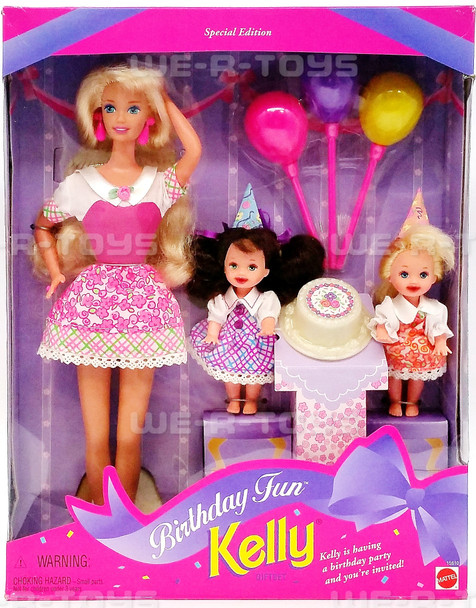 Birthday Fun Special Edition Kelly Chelsie & Barbie Doll 1996 Mattel #15610