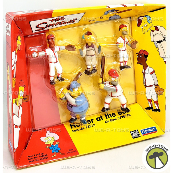 The Simpsons Homer at the Bat Figures Playmates 2002 #42081 NEW
