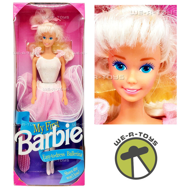 My First Easy-To-Dress Ballerina Barbie Doll 1992 Mattel 2516