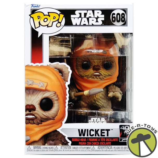 Funko Pop! Star Wars Return of the Jedi 40th Anniversary 608 Wicket Bobble-Head