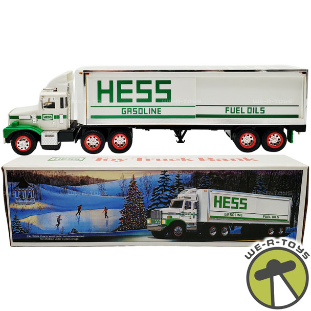1987 Hess Toy Truck Bank with Barrels (1)