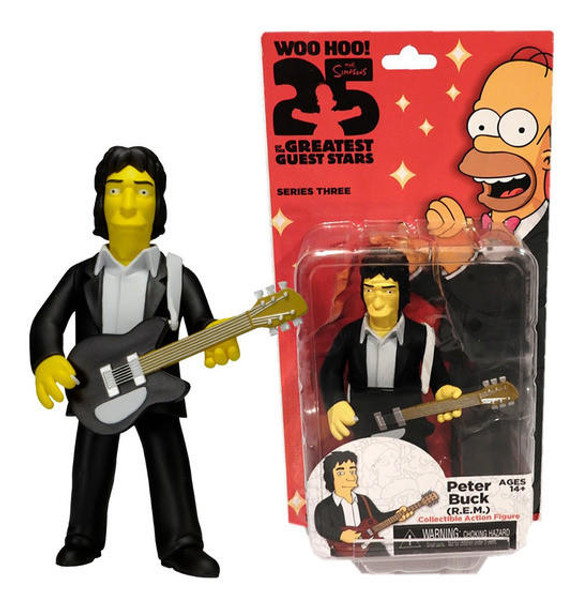 The Simpsons NECA The Simpsons 25 Greatest Guest Stars Series 3 Peter Buck (R.E.M.) 5" Figure