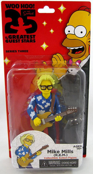 The Simpsons NECA The Simpsons 25 Greatest Guest Stars Series 3 Mike Mills (R.E.M.) 5" Figure