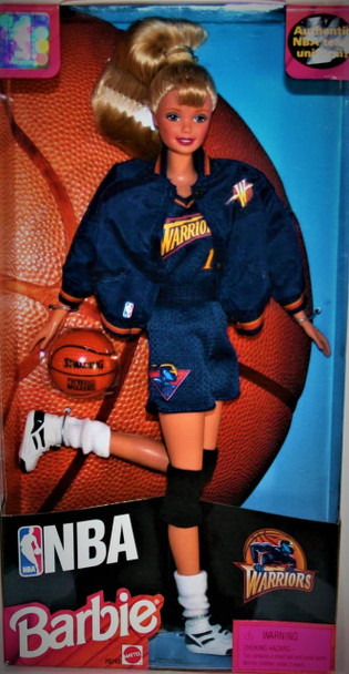 Barbie NBA Warriors Barbie Doll 1998 Mattel #20742