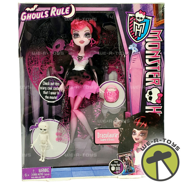 Monster High Ghouls Rule Draculaura Doll 2012 Mattel X3716 NRFB