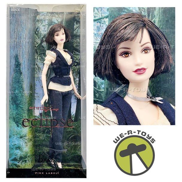 The Twilight Saga Eclipse Pink Label Alice Barbie Doll 2010 Mattel T2237