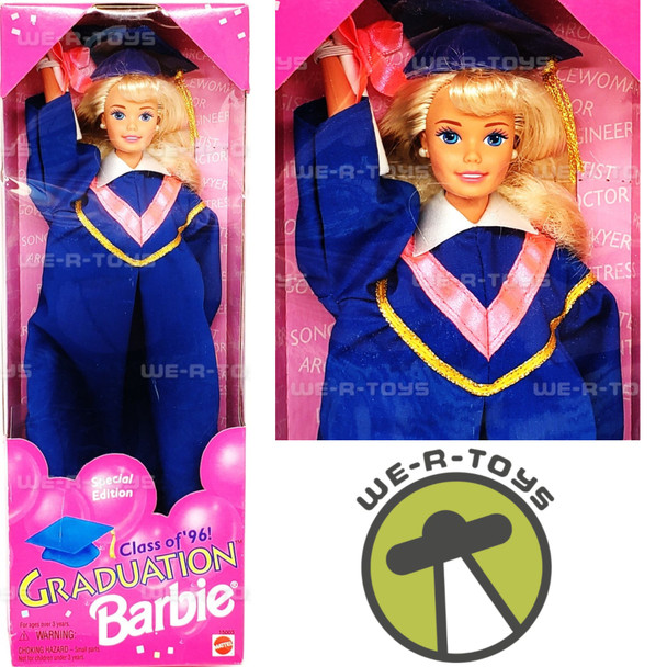 Vintage Graduation Barbie Class Of '96 Graduation Doll Mattel 1995 No. 15003