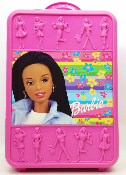 2000 Mattel African American AA Barbie Take A Long Rolling Suitcase No. 12321