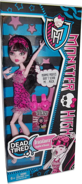 Monster High Dead Tired Draculaura Doll 2012 Mattel X4515