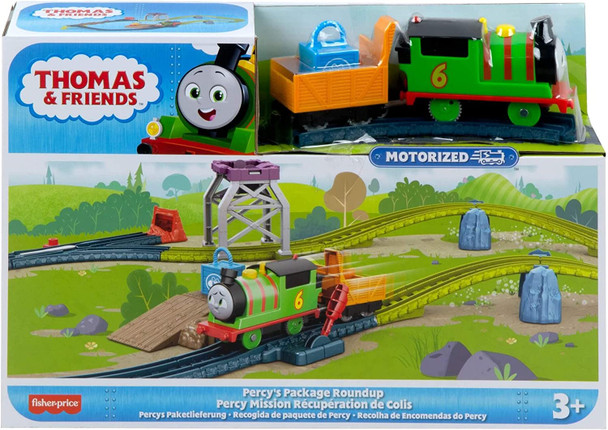 Thomas & Friends Percy's Package Roundup Train Track Set with Motorized Engine