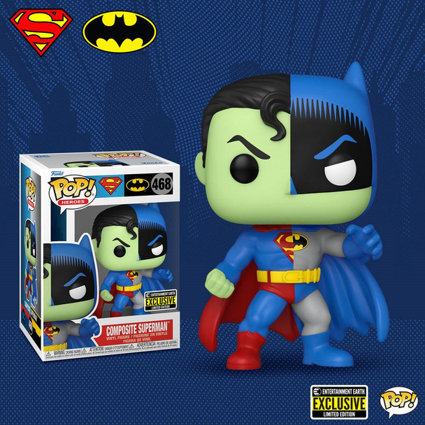 DC Funko Pop! Heroes DC Composite Superman #468 Entertainment Earth Exclusive