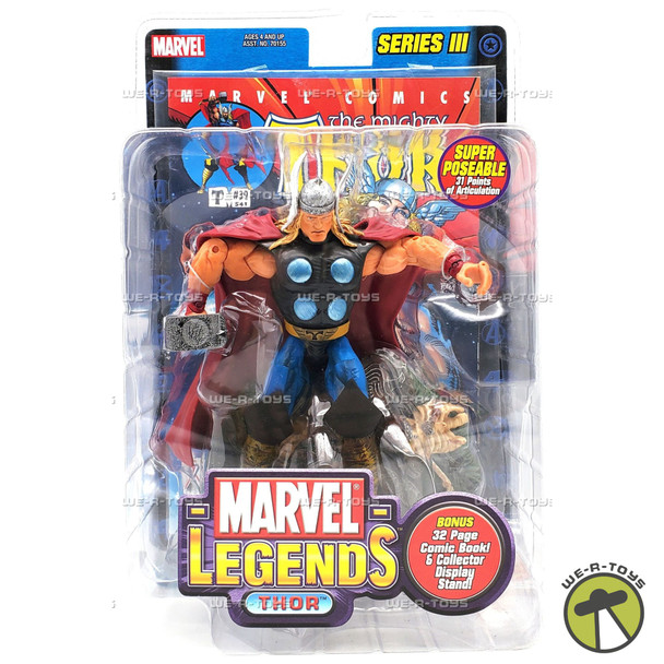 Marvel Legends Series III Thor Action Figure 2002 Toy Biz #70159
