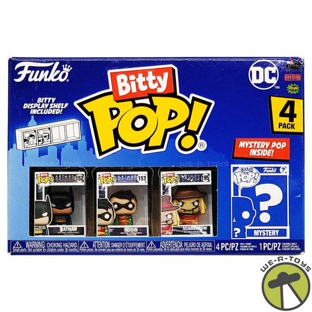 Funko Bitty Pop! 4 Pack DC Batman Robin Scarecrow and Mystery Bitty Pop