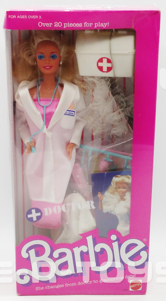 1987 Mattel Doctor Barbie Doll Blonde Hair No. 3850 NRFB