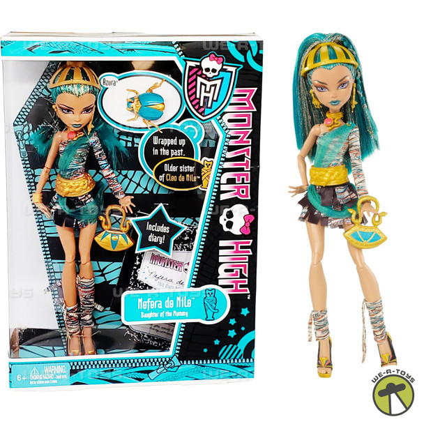 Monster High First Wave Nefera de Nile Daughter of the Mummy Doll Mattel #W9115
