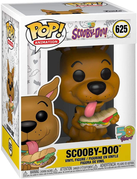 Scooby-Doo Funko Pop! Animation 625 Scooby-Doo! 50 Years Scooby-Doo with Sandwich Figure