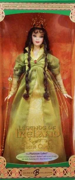 Barbie Legends of Ireland Faerie Queen Brunette Doll 2004 Platinum Label G7916