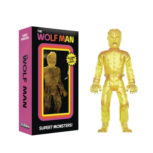 The Wolf Man Universal Monsters Luminators The Wolf Man 3.75" ReAction Figure Super7