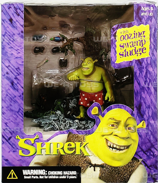 Shrek the Swamp Bath Figure Set McFarlane 2001 #20601 NEW