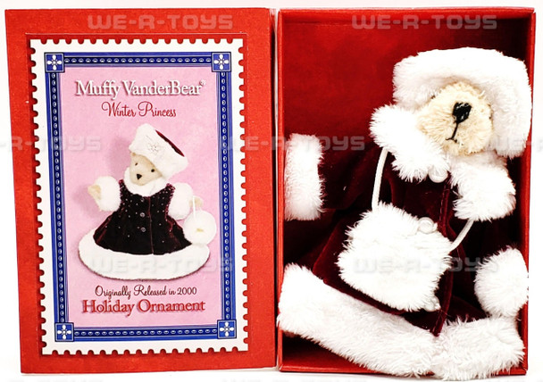 Muffy VanderBear Winter Princess Bear Holiday Ornament NABC 2004 NEW