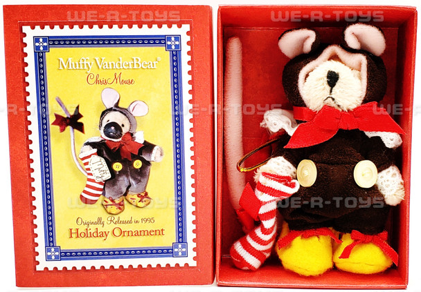 Muffy VanderBear Chris / Christmas Mouse Bear Holiday Ornament NABC 2004 NEW